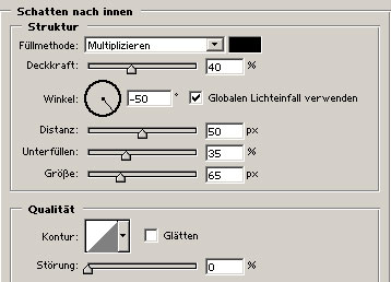 Schatten nach innen